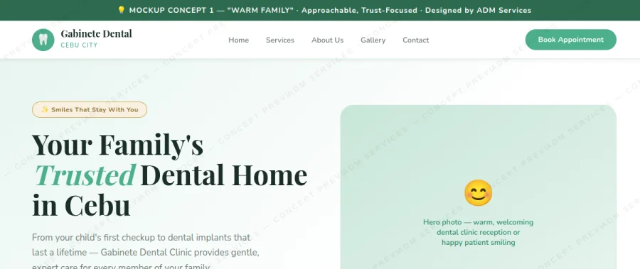 Gabinete Dental website preview